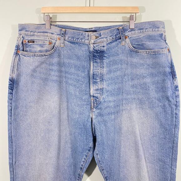 Polo Ralph Lauren Men's Blue Vintage Classic Button Fly Jeans Size 42/(26) - Picture 3 of 11